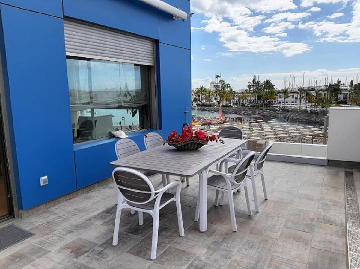 Beachfront Loft In Puerto De Mogan Bagian luar foto