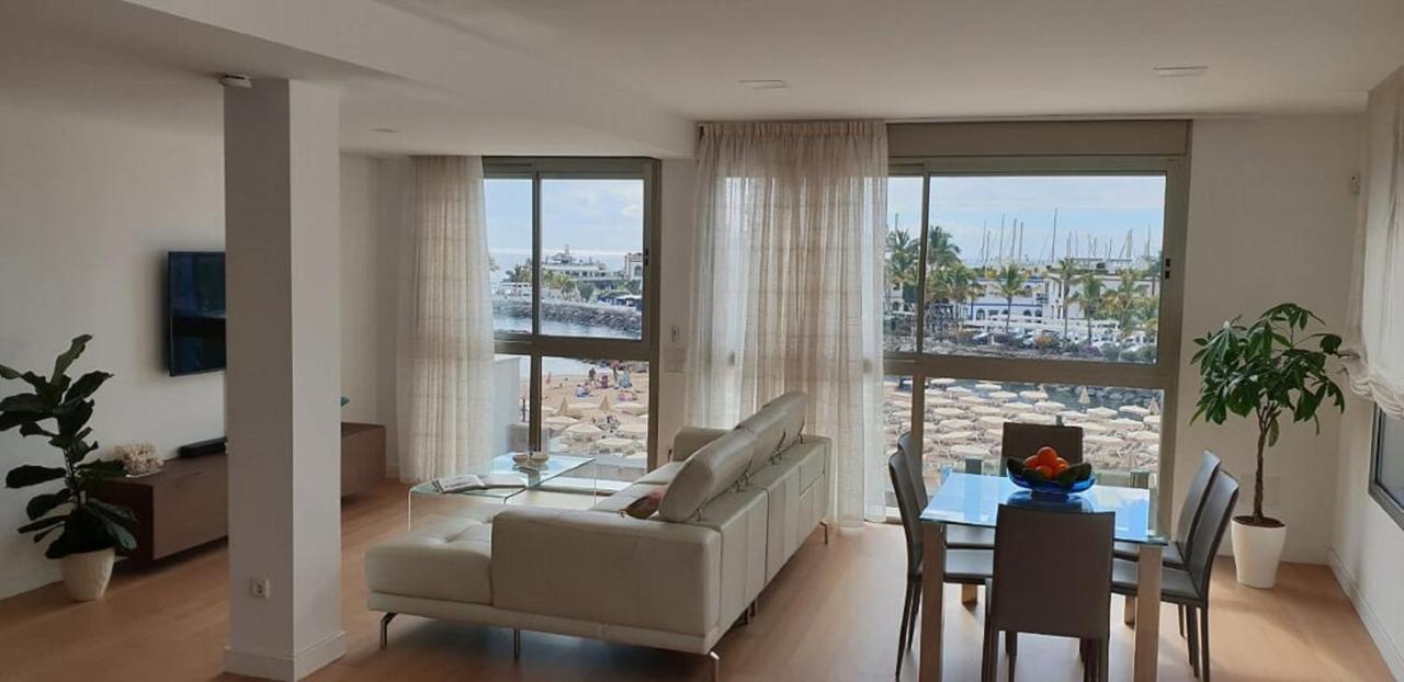 Beachfront Loft In Puerto De Mogan Bagian luar foto