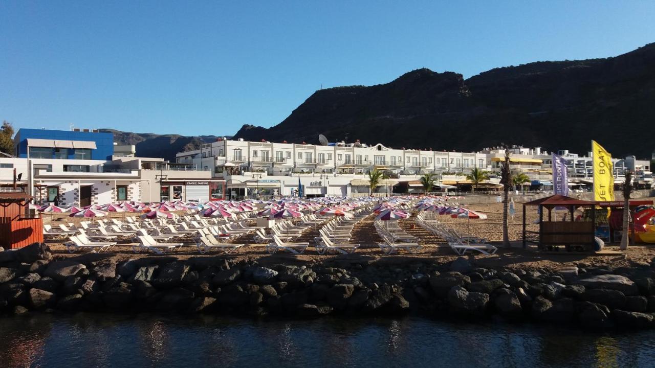 Beachfront Loft In Puerto De Mogan Bagian luar foto